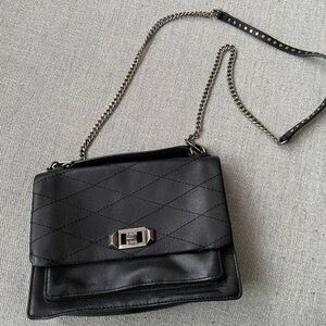 NWOT Rebecca Minkoff Black Leather Crossbody